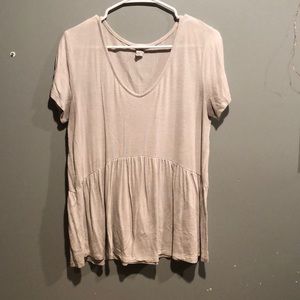 Cream flowy shirt